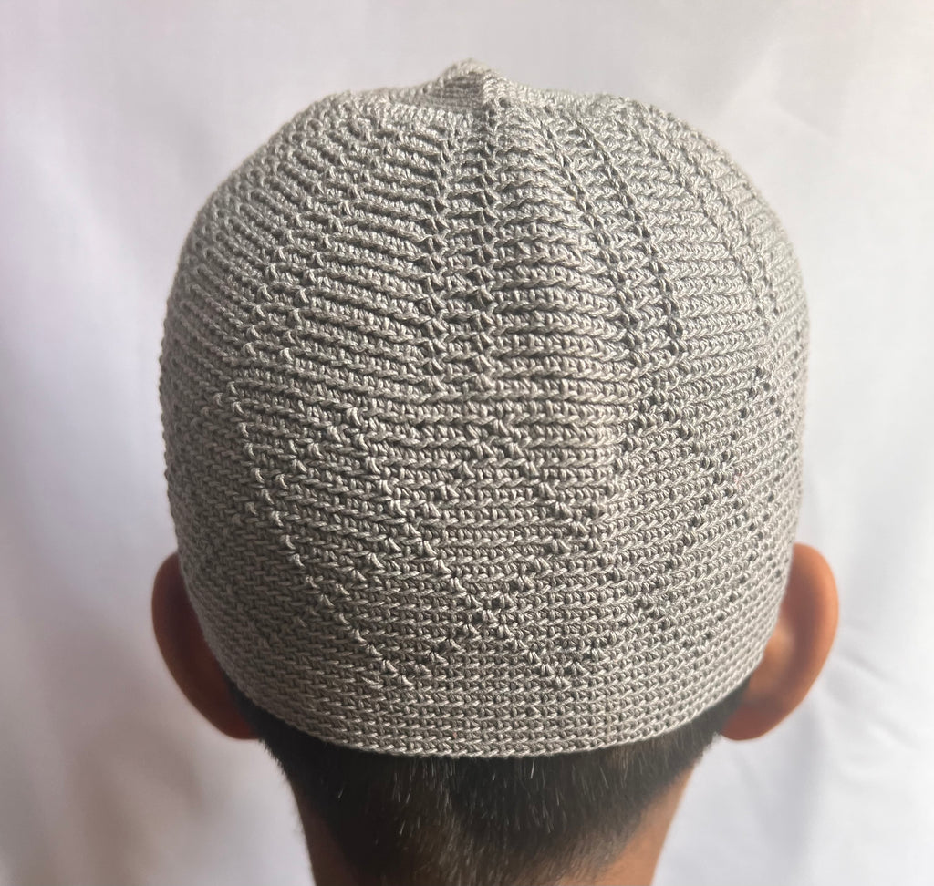 Mens/Boys Knitted Topi Prayer Hat One Size Beige/Grey/Sand/Stone/Olive - Madyna