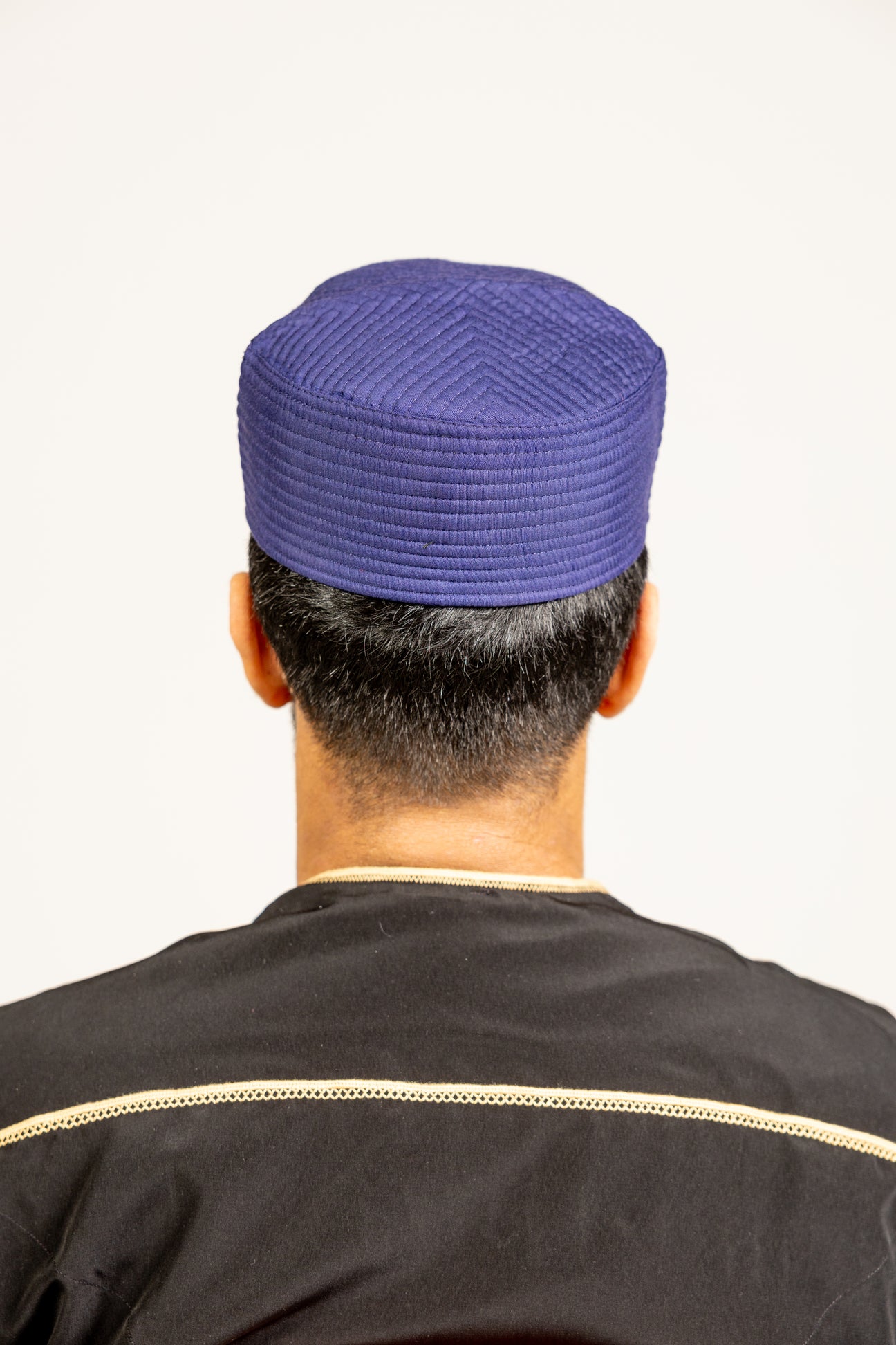 Turban Hat Topi Kufi Stiff Shukr JJ Design Black / Blue / Grey - Madyna