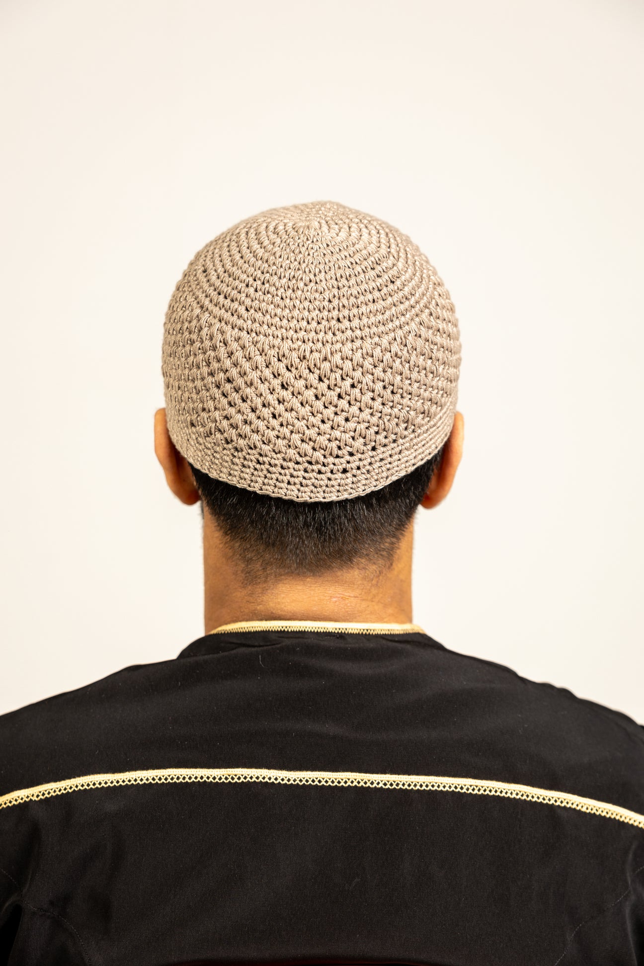 Mens Soft Wool Knitted Topi Islamic Prayer Hat One Size - Madyna