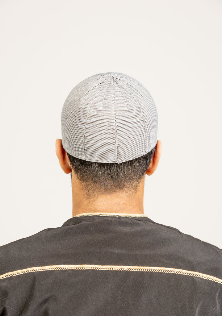 Mens/Boys Black/Grey/White Turkish Topi Prayer Hat One Size Comfort Fit Nida/Barla - Madyna