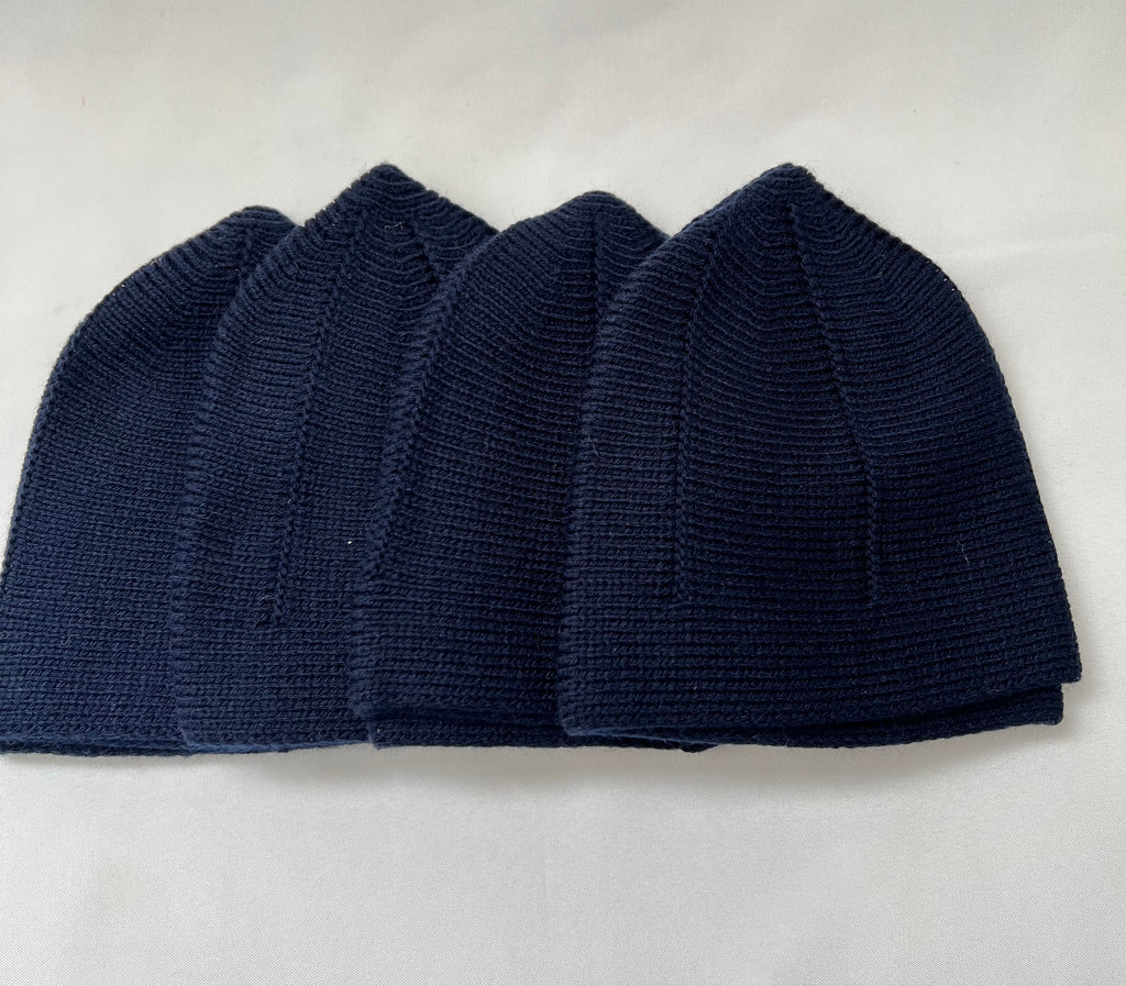 Turkish Wool Blue Prayer Islamic Hat Topi Kufi Warm, Soft and Stylish One Size - Madyna