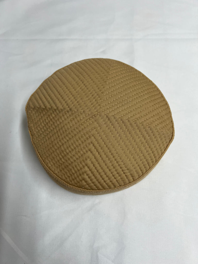 Beige / Brown Turban Hat Topi Kufi Stiff Shukr JJ Design Cap Size-60 - Madyna