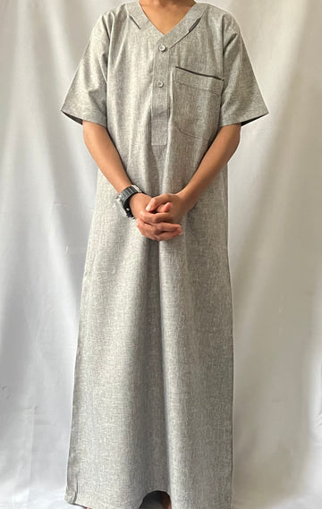 Boys / Kids Half Sleeve Thobe Jubba - Madyna