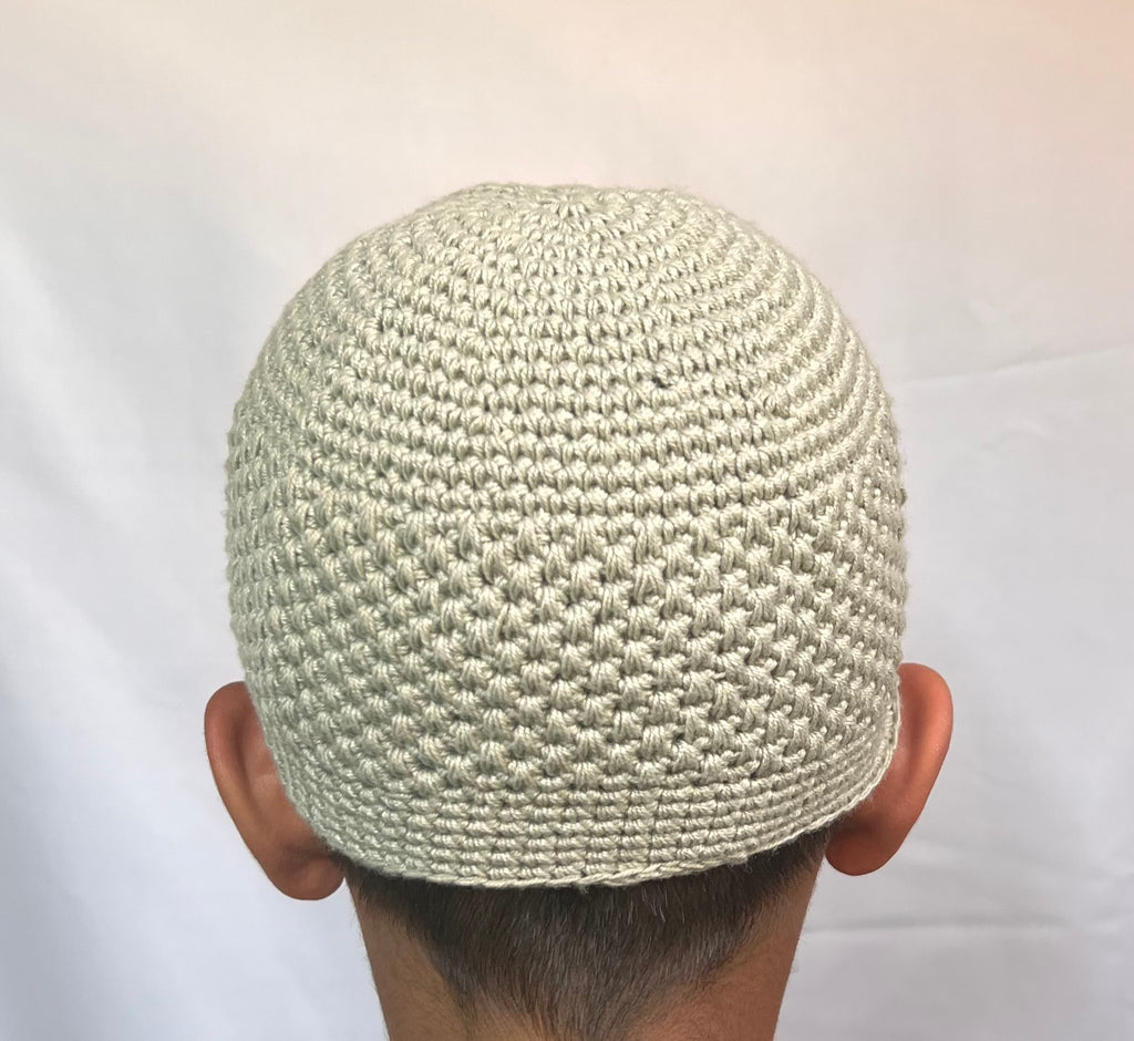 Boys Soft Wool Knitted Topi Islamic Prayer Hat One Size - Madyna