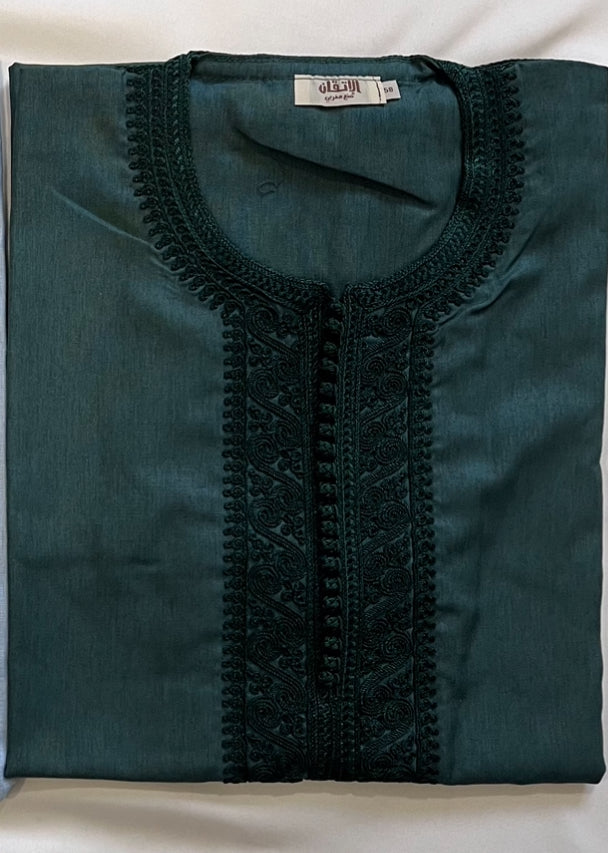 Premium Moroccan Half Sleeve Thobe Jubba Size 62 - Madyna