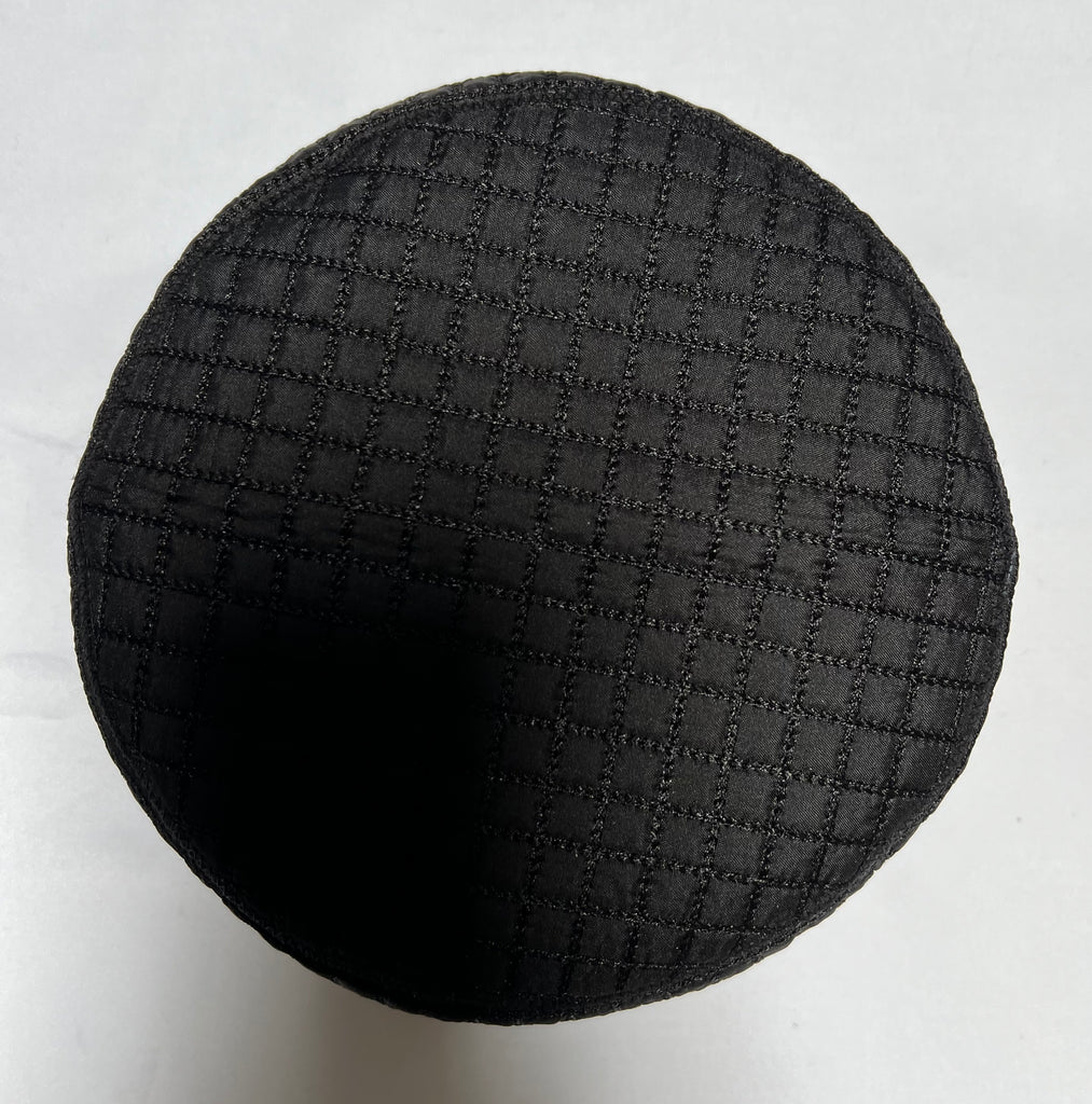 Black hat topi Islamic prayer cap kufi - Madyna