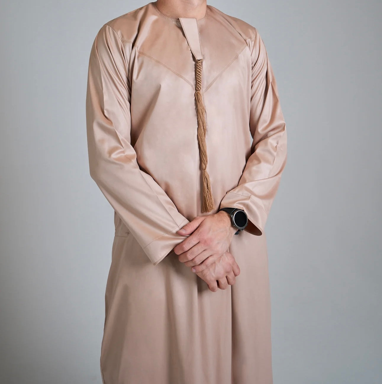 Gold Shiny Emirati Thobe | Jubba | Kandura - Madyna