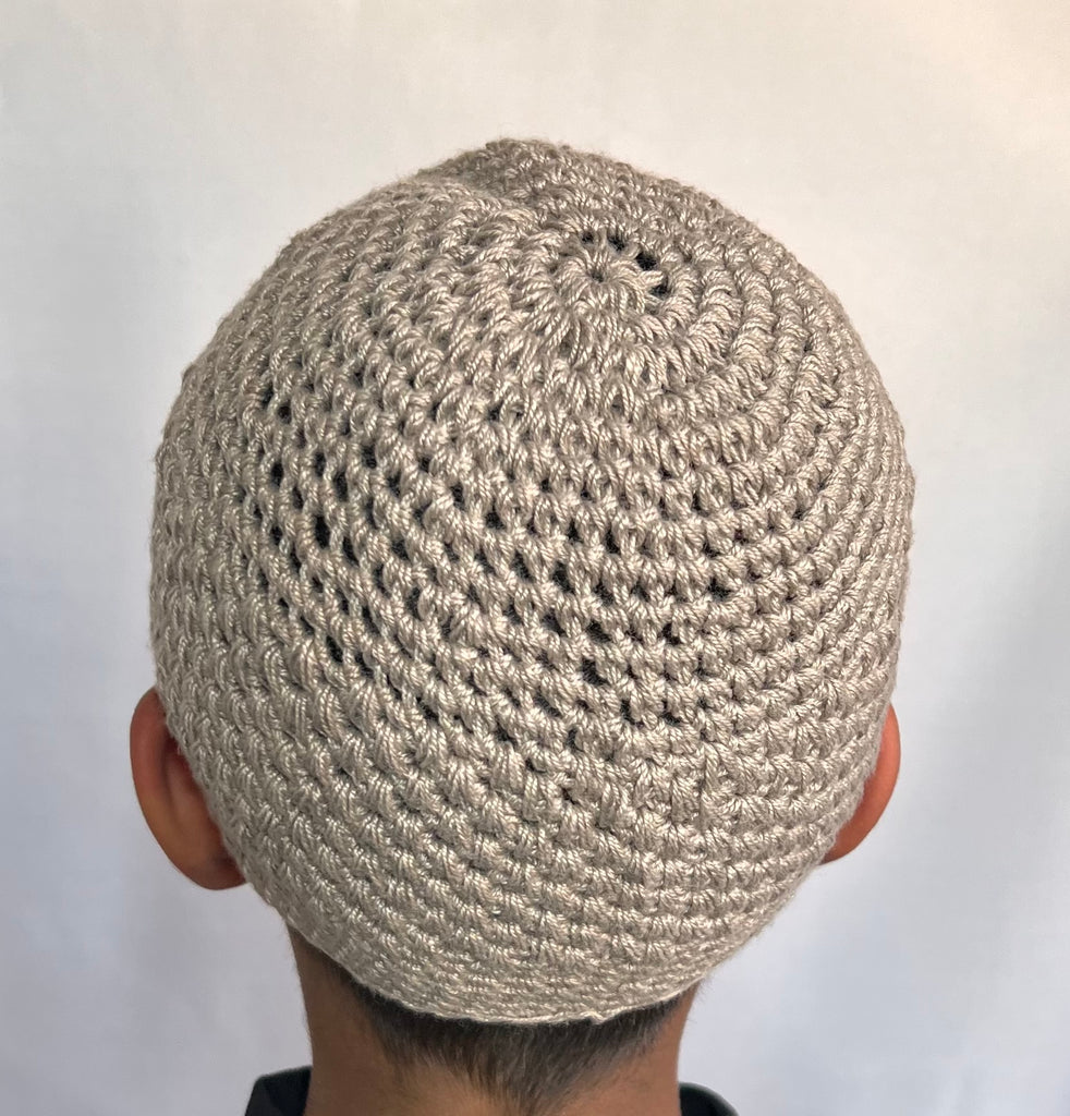 Boys Soft Wool Knitted Topi Islamic Prayer Hat One Size - Madyna