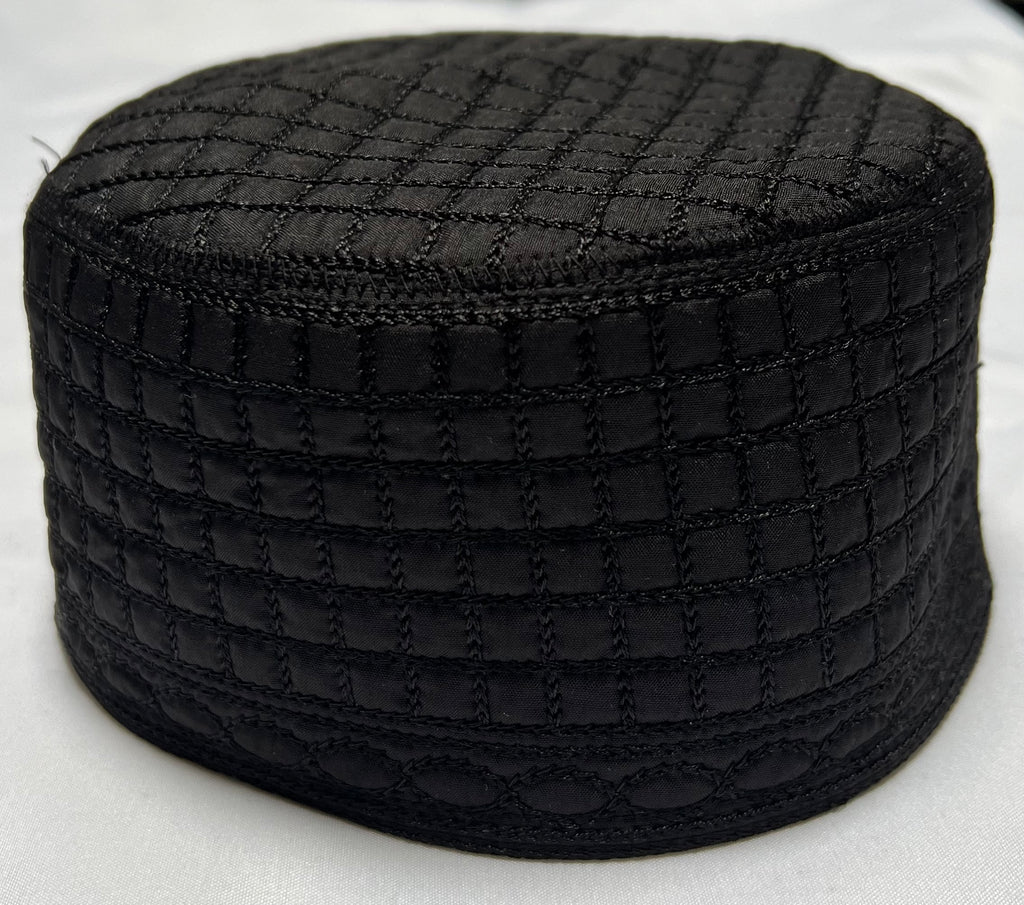 Black hat topi Islamic prayer cap kufi - Madyna
