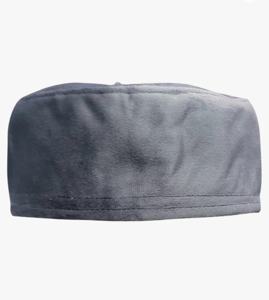 Black Velvet Topi Kufi Islamic Prayer Hat Exclusive Design - Madyna