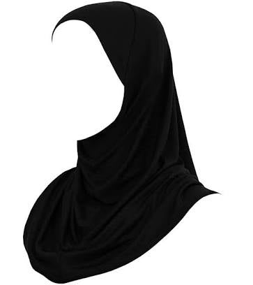 Girls Black Hijab/Scarf/ Burkhi - Madyna