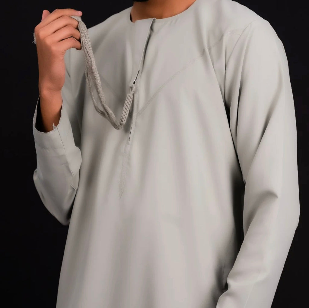 Beige Simple Emirati Thobe | Jubba | Kandura - Madyna
