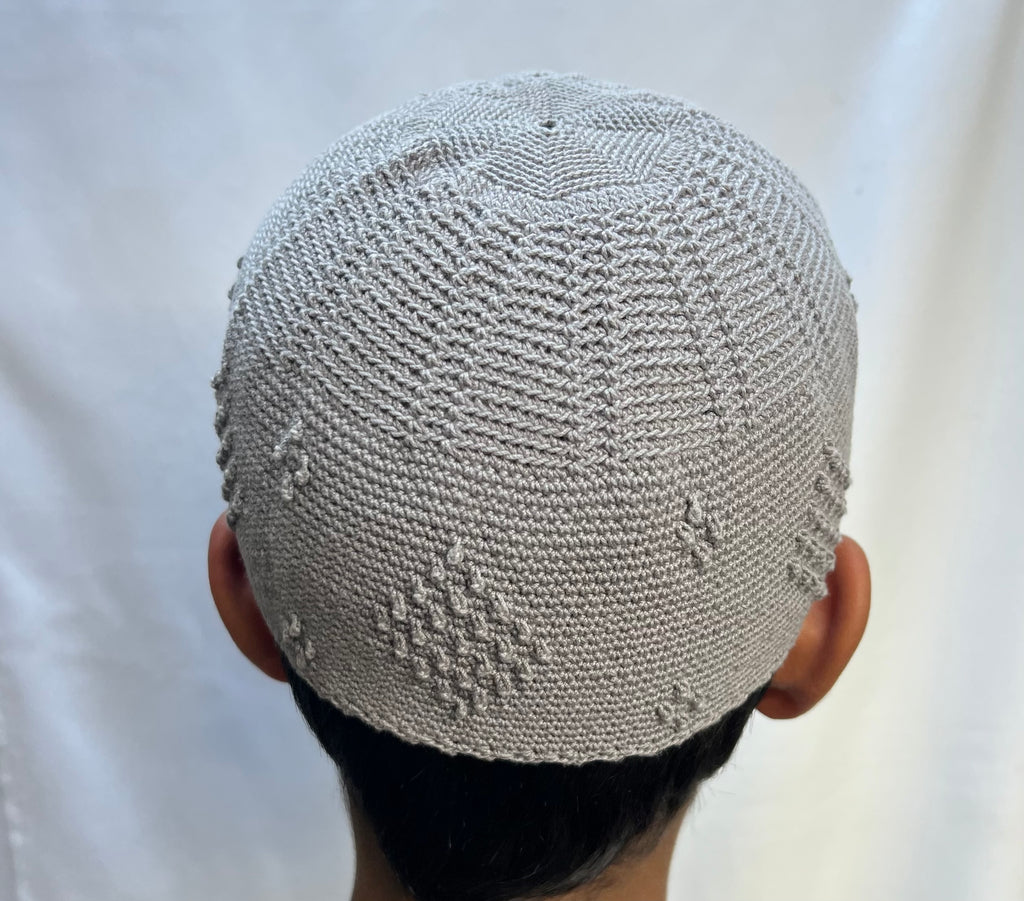 Mens/Boys Knitted Topi Prayer Hat One Size Beige/Grey/Sand/Stone/Olive - Madyna