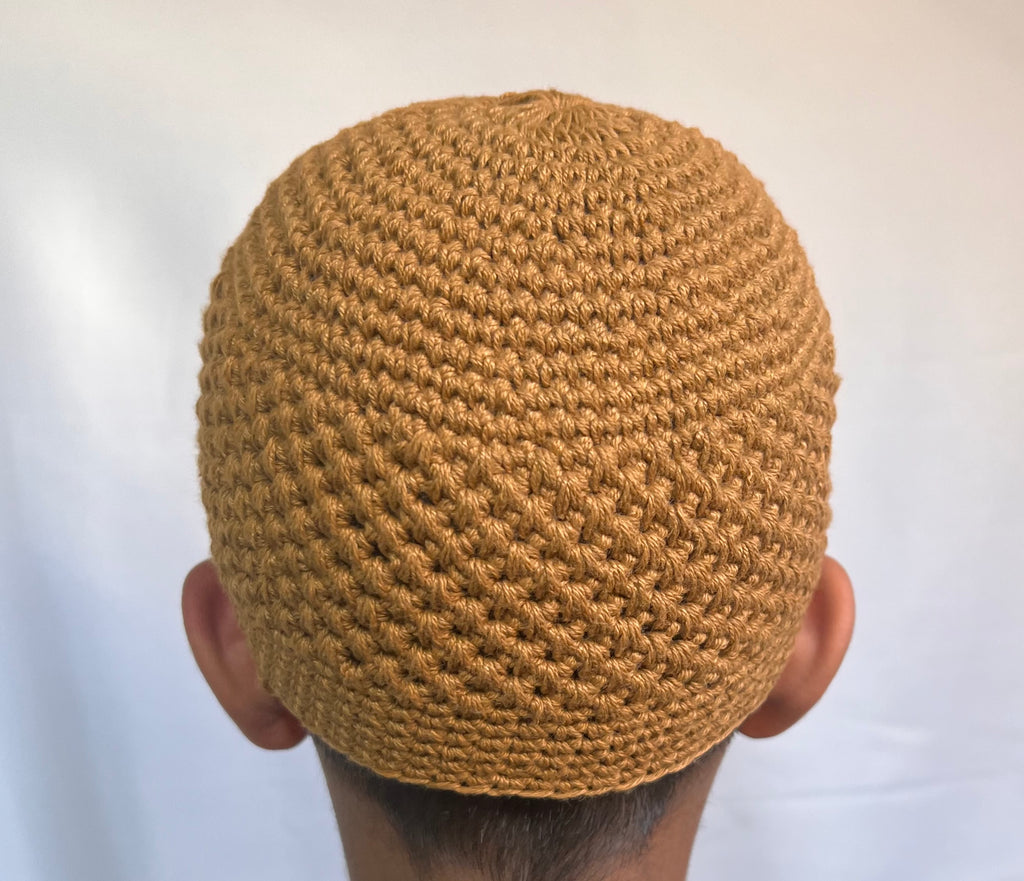 Boys Soft Wool Knitted Topi Islamic Prayer Hat One Size - Madyna