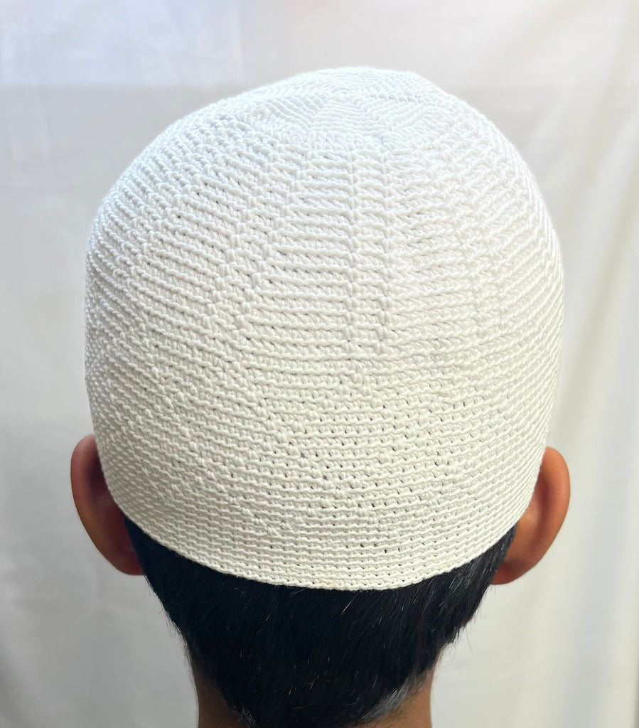 Mens/Boys Knitted Topi Prayer Hat One Size Beige/Grey/Sand/Stone/Olive - Madyna