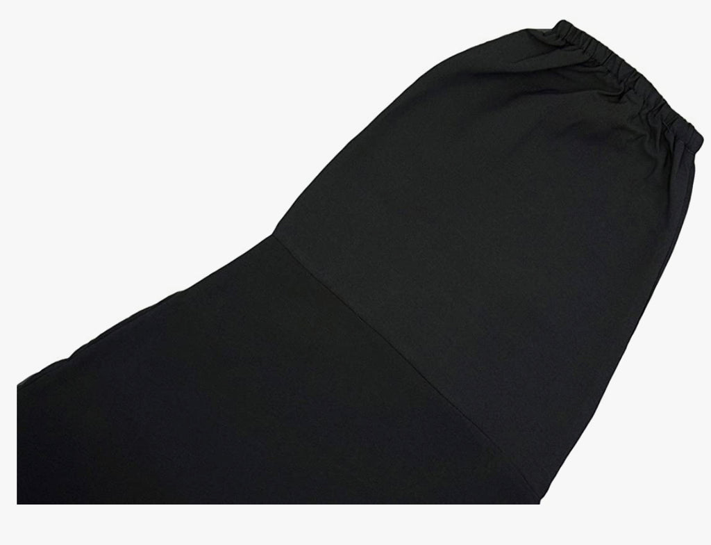 BLACK ONE PIECE LONG JILBAB KHIMAR ABAYA JHUBBA LADIES ROBE WITH SCARF LOOSE FIT - Madyna